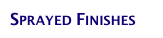 Sprayed Finishes